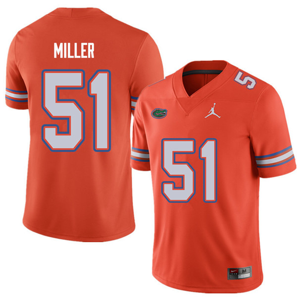 Jordan Brand Men #51 Ventrell Miller Florida Gators College Football Jerseys Sale-Orange - Click Image to Close